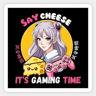 Say cheese It's Gaming time Magnet